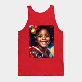 Black Girl Christmas Tank Top